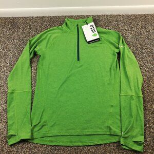 NWT Stio Jacket Tipton Tech 1/2 Zip Pullover Stretch Heather Green Womens Small